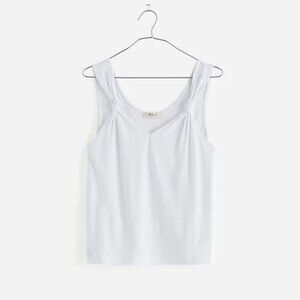 Madewell Knotted-Strap Tank NWT white
